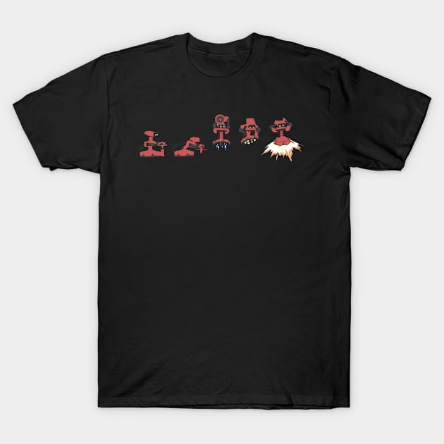 R.O.B. Gyrospike - Red T-Shirt by SlugKing